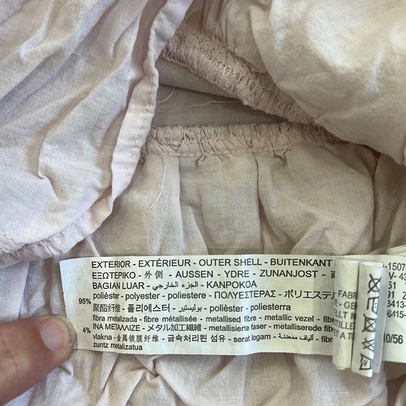 Zara pale pink floral metallic blouse - Picture 5 of 6